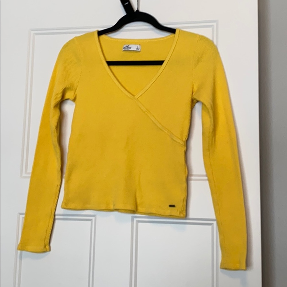 Hollister Long-Sleeve Wrap Top